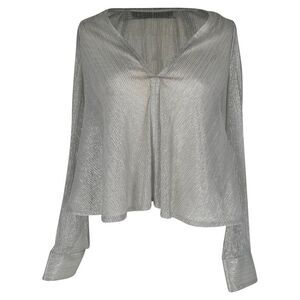 Iro Noumea Blouse in Metallic Silver Polyester